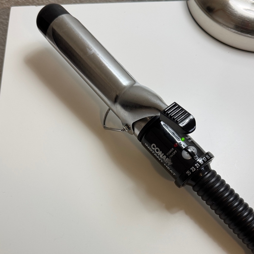 Black and Silver Curling Iron Conair